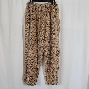 Avenida Palazzo Harem Pants 2X wide leg Pull On flowy vtg retro loungewear EUC